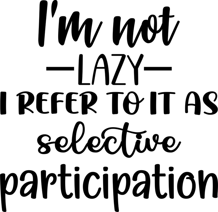 Motivtransfer 6635 Im not lazy