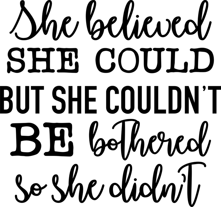 Motivtransfer 6650 She believed she could