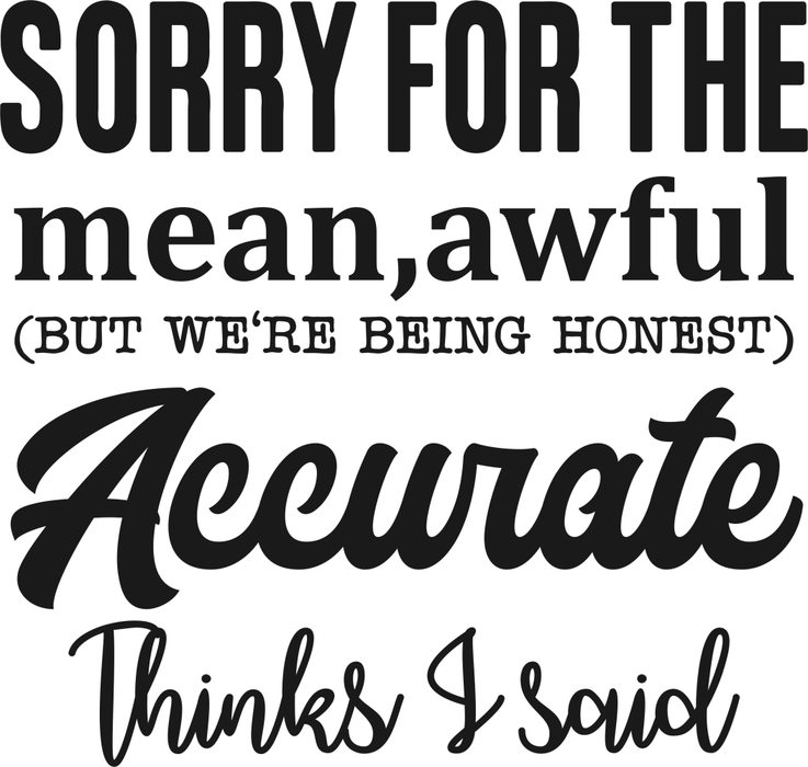 Motivtransfer 6651 Sorry for the mean