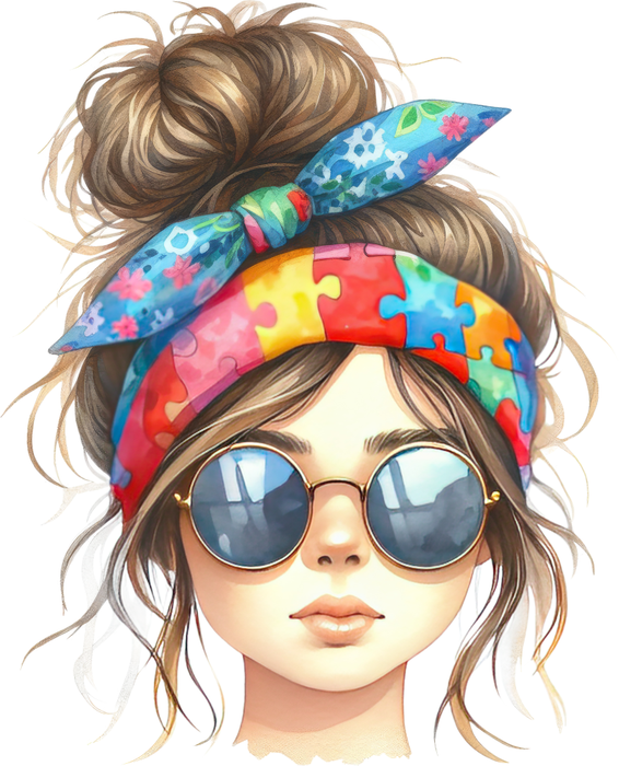 Motivtransfer 6798 Frau mit Haarband