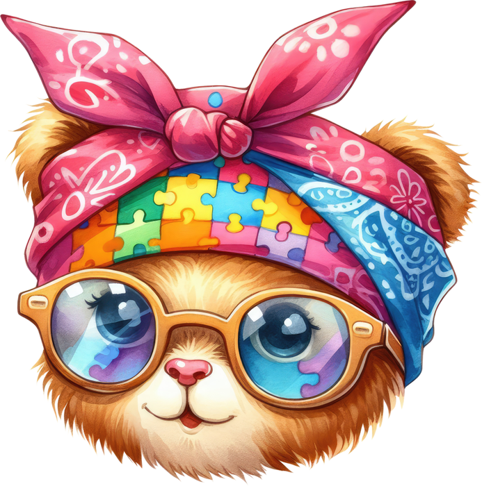 Motivtransfer 6801 Hamster mit Haarband