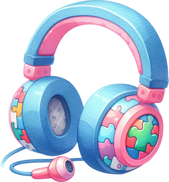 Motivtransfer 6806 Bunte Kopfhörer
