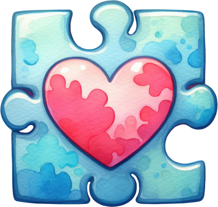 Motivtransfer 6809 Puzzle mit Herz