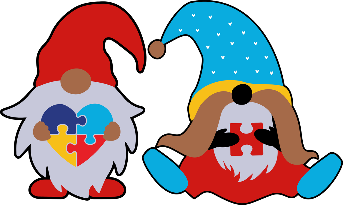 Motivtransfer 6829 Gnome with Puzzle