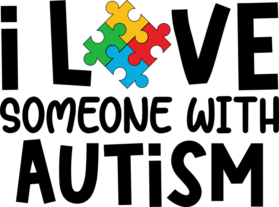 Motivtransfer 6842 I love someone with Autism