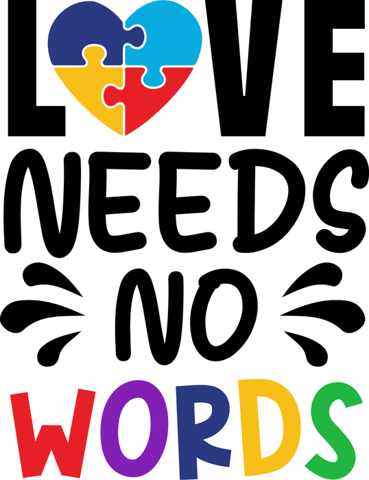 Motivtransfer 6850 Love needs no words