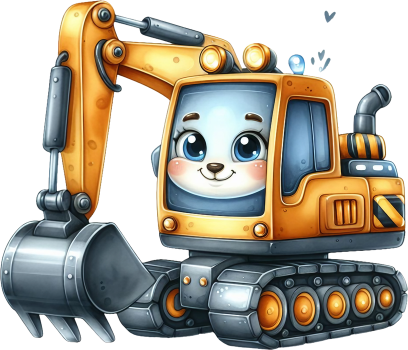 Motivtransfer 6873 Kleiner Raupenbagger