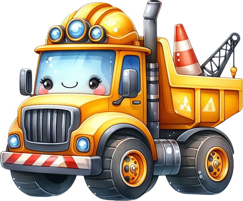 Motivtransfer 6874 Kleiner Kipplaster mit Material