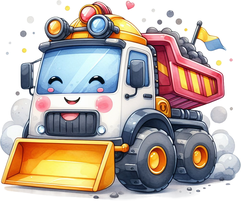 Motivtransfer 6884 Kleiner Laster mit Räumschild