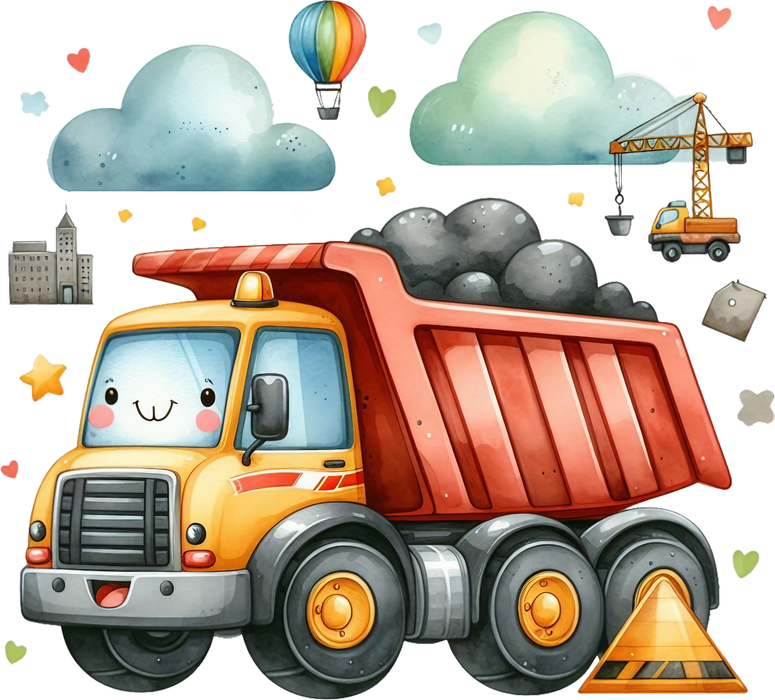 Motivtransfer 6885 Kleiner Laster mit Ladung