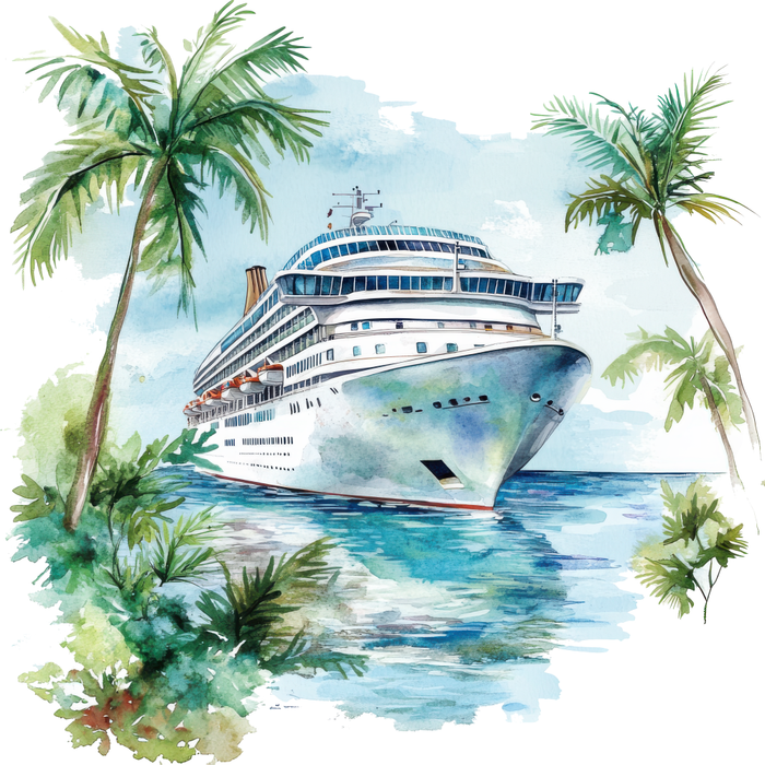 Motivtransfer 6917 Kreuzfahrtschiff in der Karibik