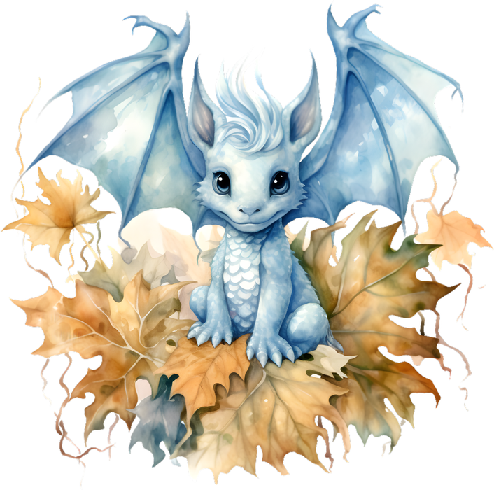 Motivtransfer 6946 Drache im Laub