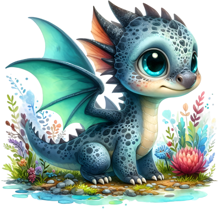 Motivtransfer 6976 Drache im Feld