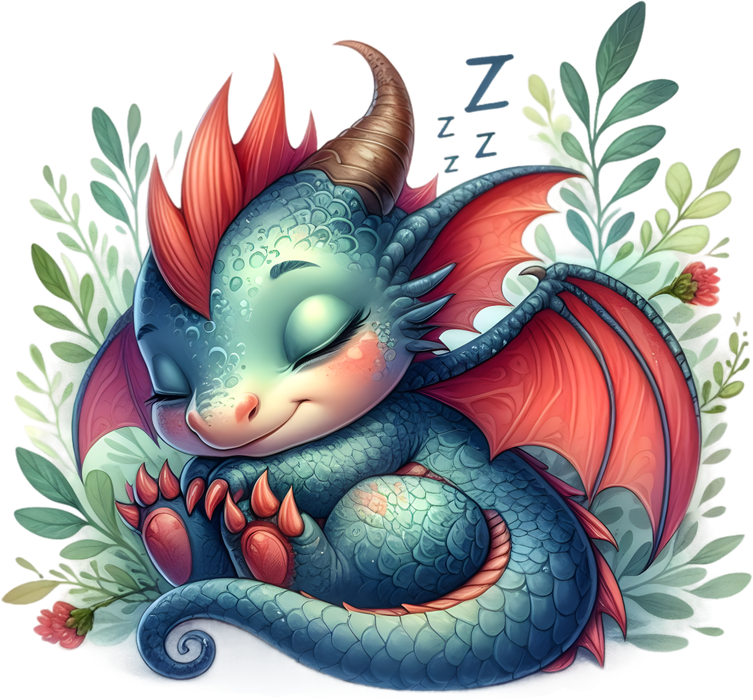 Motivtransfer 6990 Drache schläft
