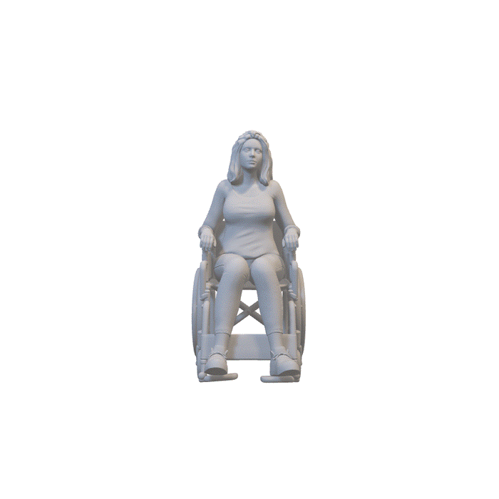Rollstuhlfahrerin (3DP-7)