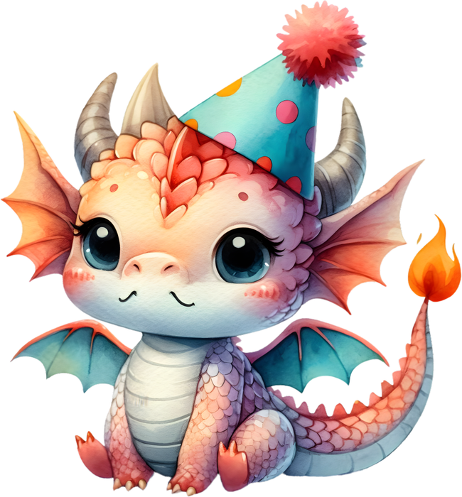 Motivtransfer 7002 Drache mit Mütze