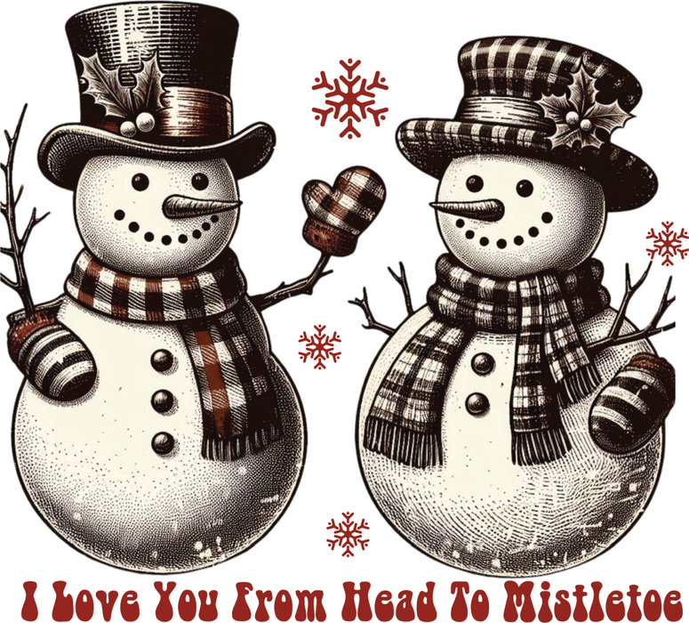 Motivtransfer 7100 I love you from the head