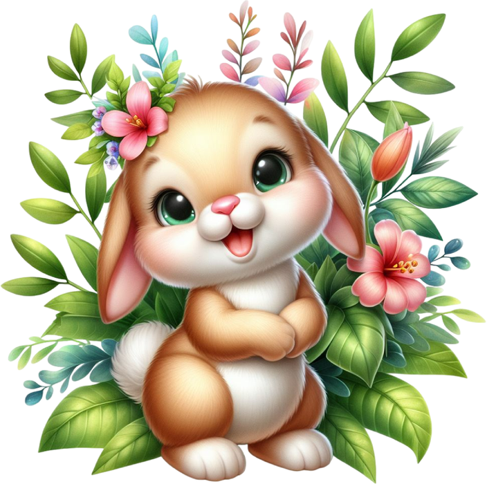 Motivtransfer 7109 Hase im Dschungel