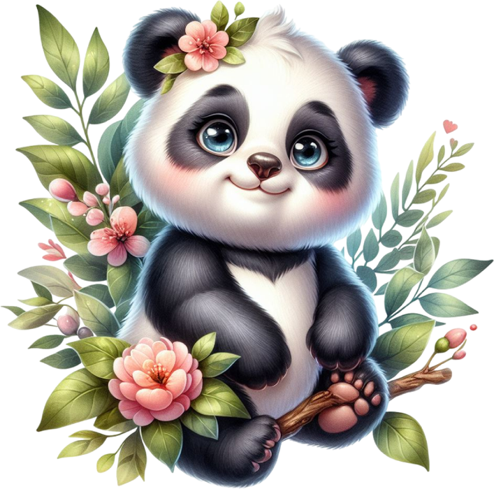 Motivtransfer 7116 Panda im Dschungel