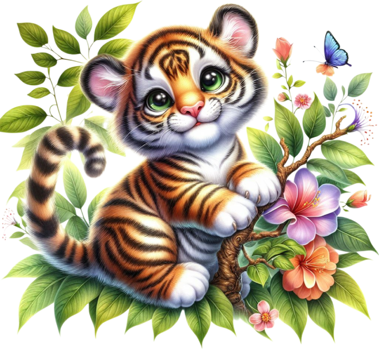 Motivtransfer 7120 Tiger im Dschungel