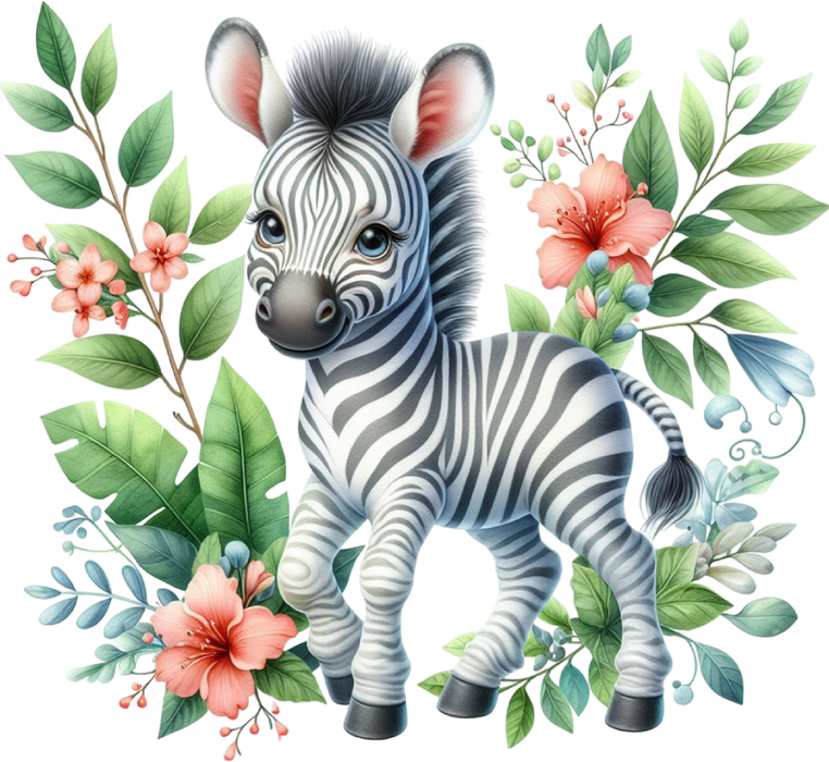 Motivtransfer 7130 Zebra im Dschungel