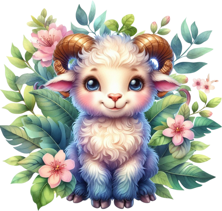 Motivtransfer 7131 Ziege im Dschungel