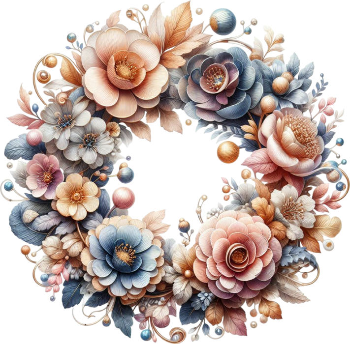 Motivtransfer 7139 Blumenkranz