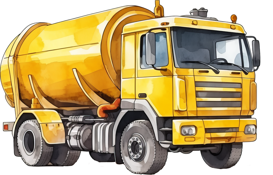 Motivtransfer 7170 LKW mit Trommelaufbau