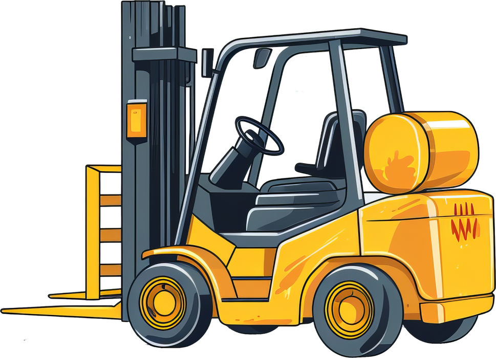 Motivtransfer 7171 Gabelstapler