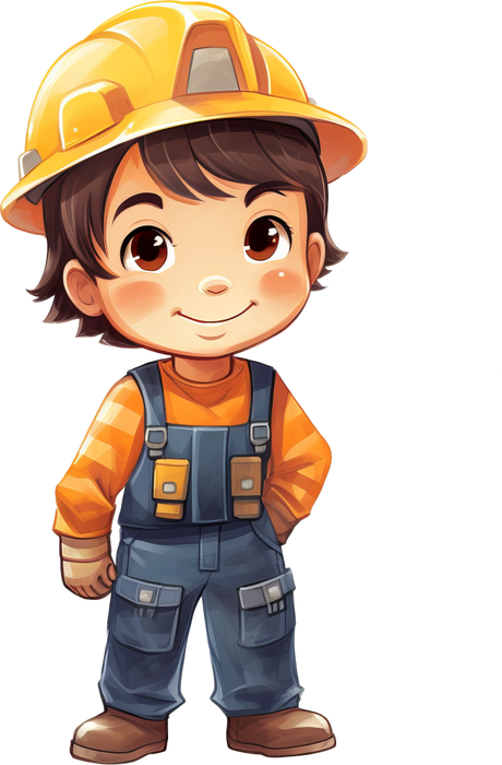 Motivtransfer 7172 Kleiner Bauarbeiter