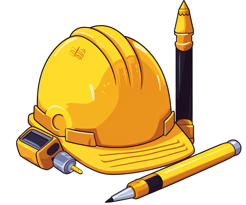 Motivtransfer 7182 Bauhelm mit Werkzeug