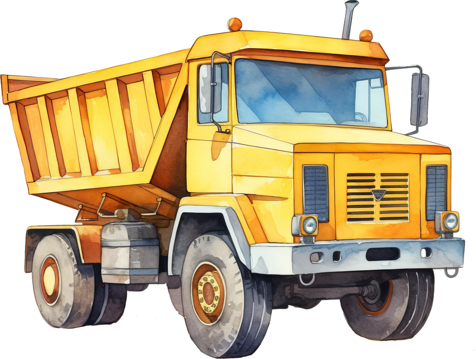 Motivtransfer 7195 Gelber LKW