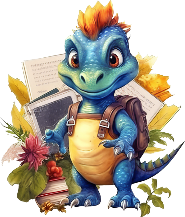 Motivtransfer 7208 Dino geht zur Schule