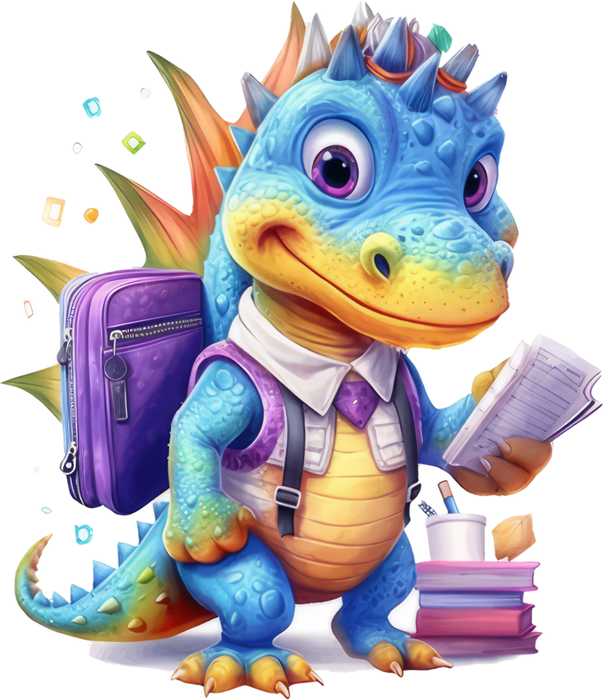 Motivtransfer 7211 Dino geht zur Schule