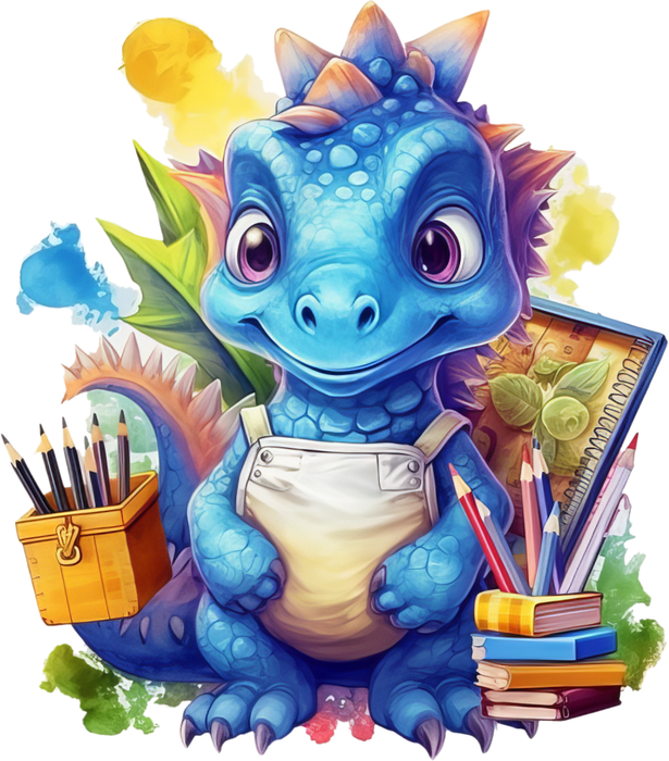 Motivtransfer 7221 Dino geht zur Schule