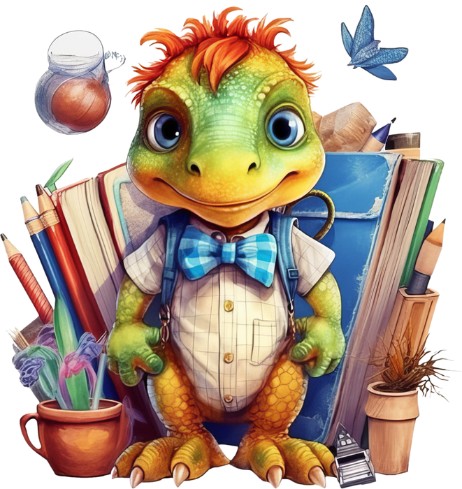 Motivtransfer 7223 Dino geht zur Schule