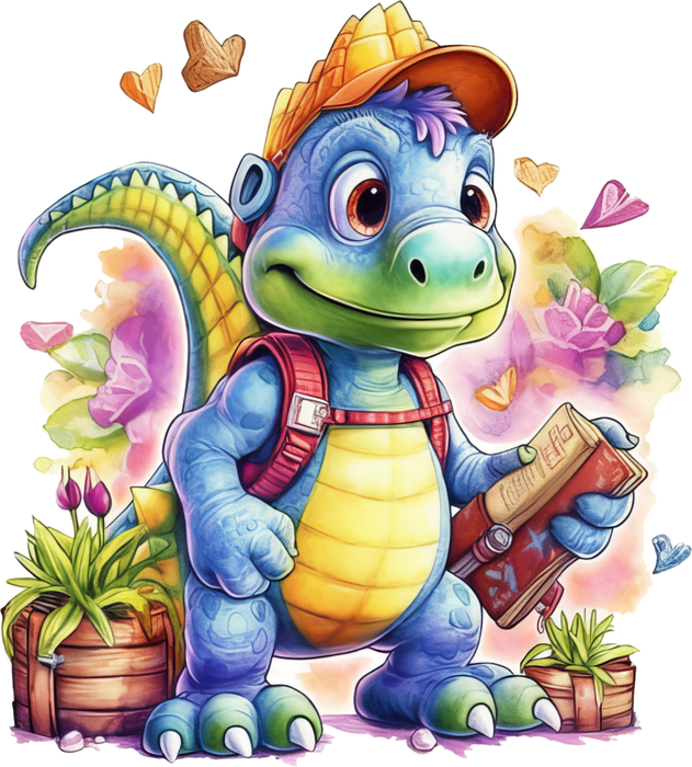 Motivtransfer 7226 Dino geht zur Schule