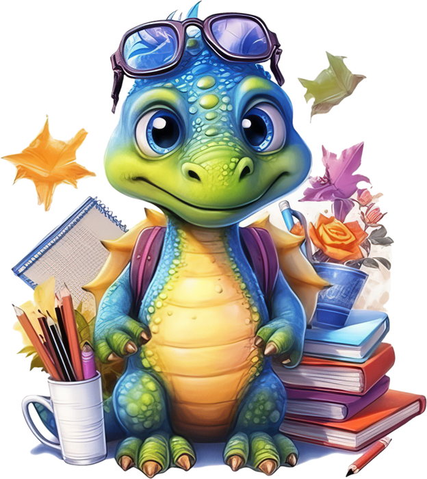 Motivtransfer 7227 Dino geht zur Schule