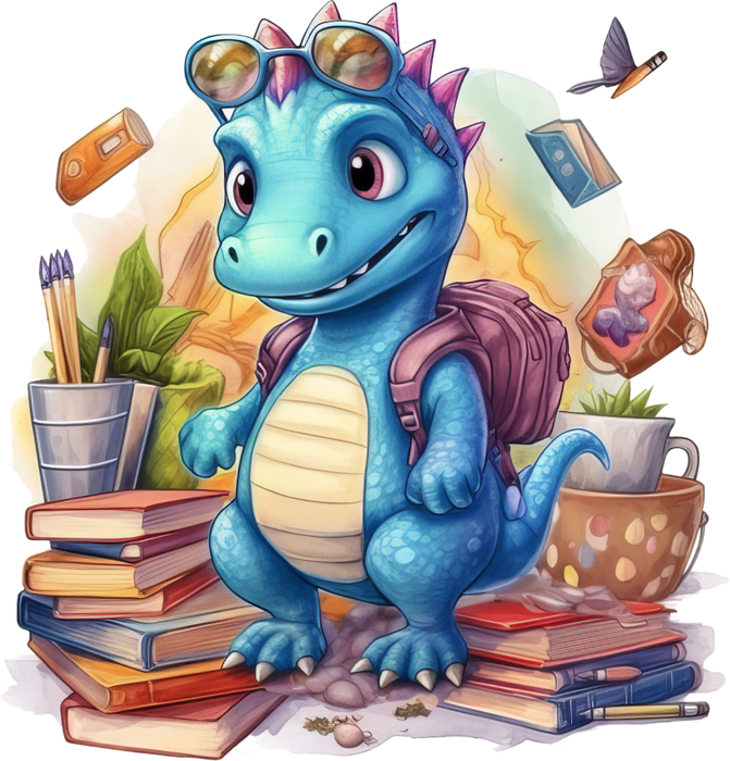 Motivtransfer 7228 Dino geht zur Schule