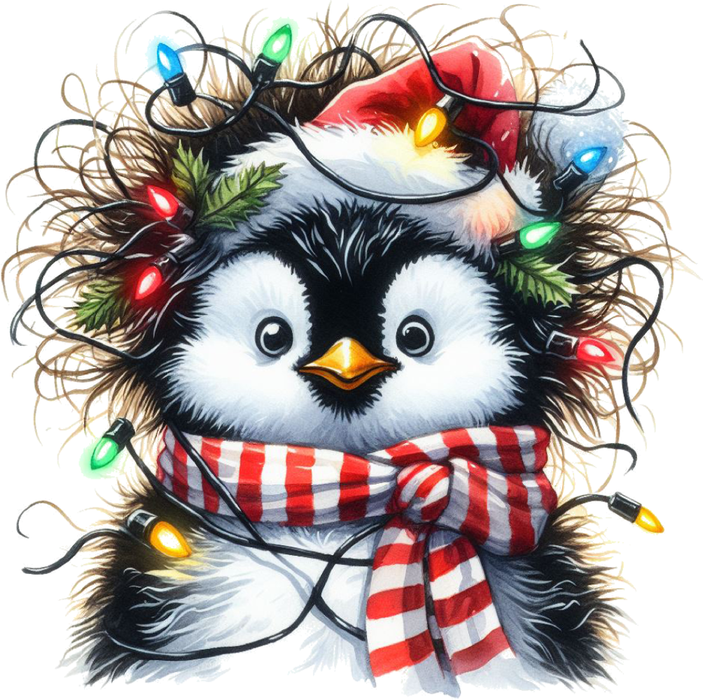 Motivtransfer 7232 Pinguin mit Mütze