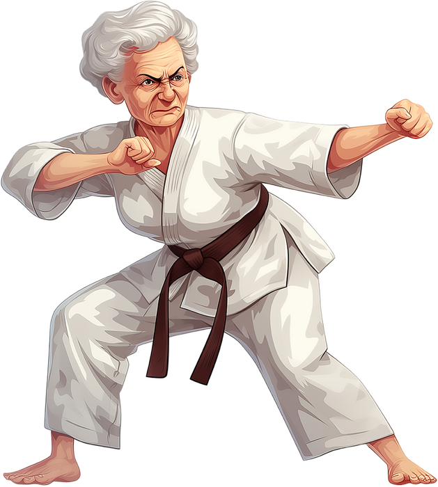 Motivtransfer 7279 Oma macht Karate