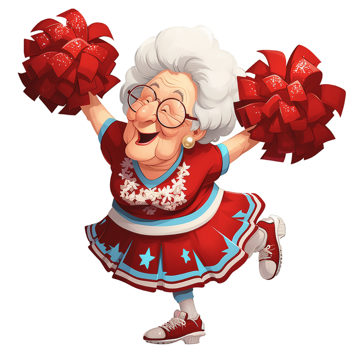 Motivtransfer 7286 Oma macht den Cheerleader