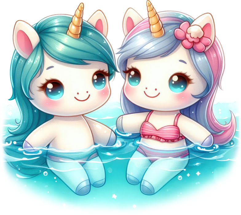 Motivtransfer 7319 Einhorn im Wasser