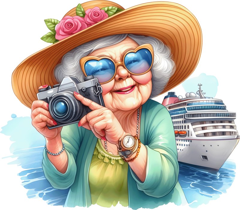 Motivtransfer 7332 Oma fotografiert