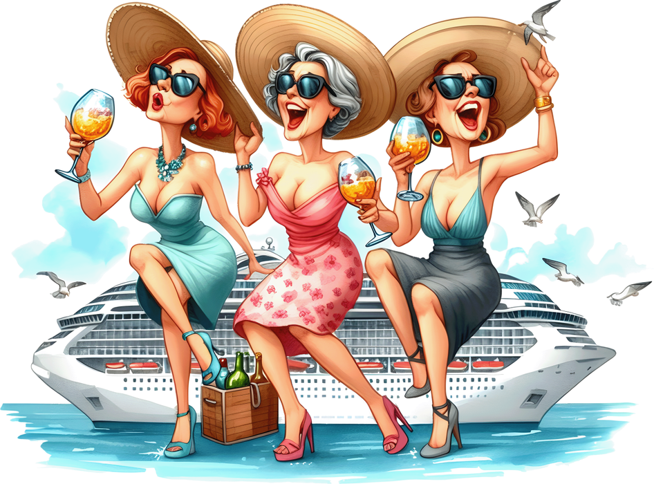 Motivtransfer 7345 Omas am Kreuzfahrtschiff