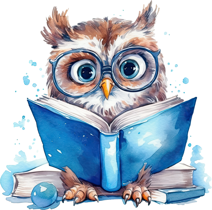 Motivtransfer 7357 Eule mit Buch
