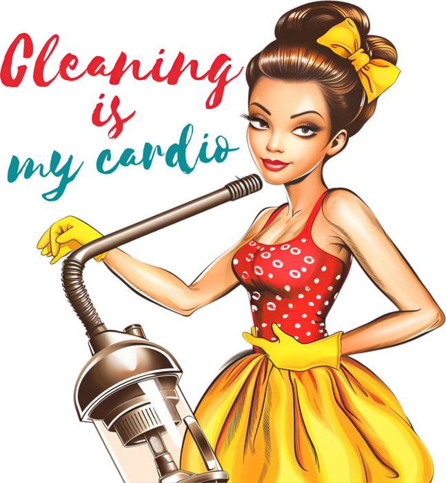 Motivtransfer 7393 Cleaning is my cardio