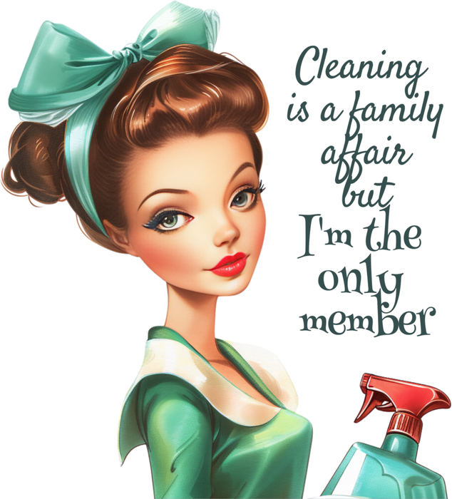 Motivtransfer 7411 Cleaning is a family