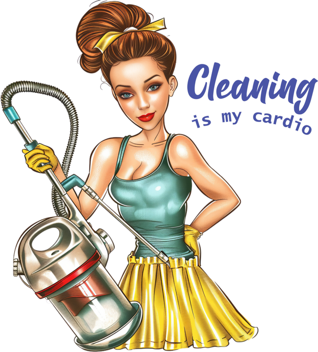 Motivtransfer 7412 Cleaning is my cardio
