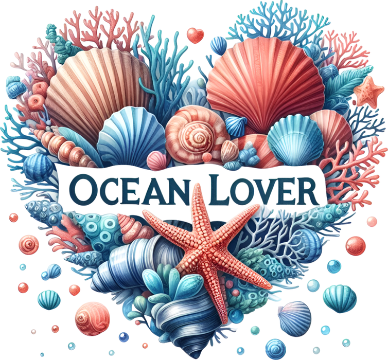Motivtransfer 7497 Ocean Lover heart
